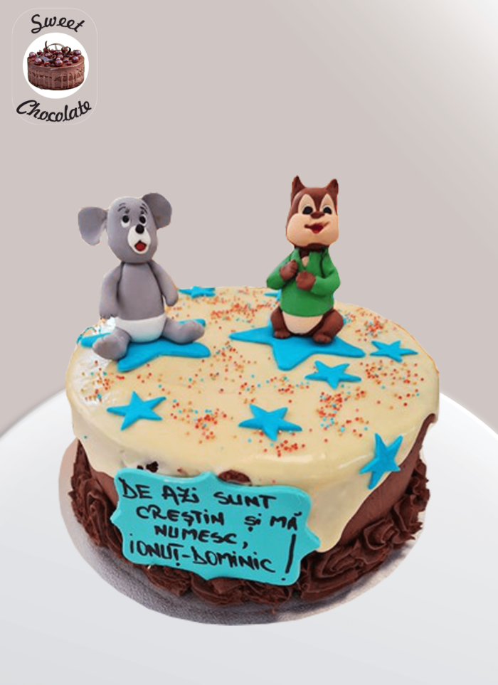 Tort Baietei Botez Animalute