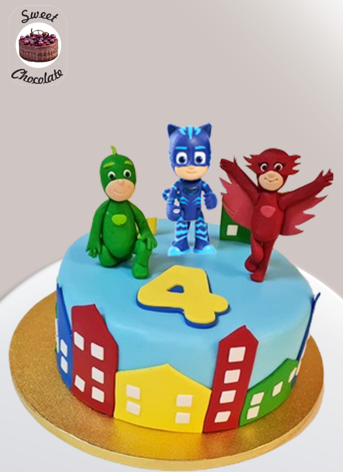Tort Baietei Eroi in Pijamale