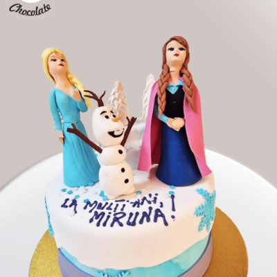 Tort Frozen Elsa, Ana si Olaf