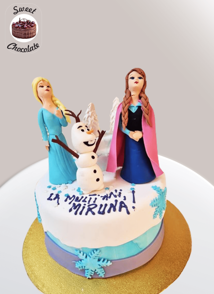 Tort Frozen Elsa, Ana si Olaf