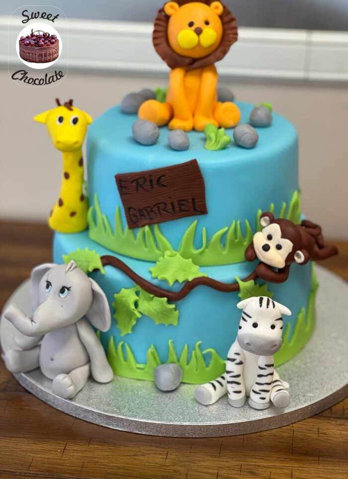 Tort Baietei Animalute Jungla
