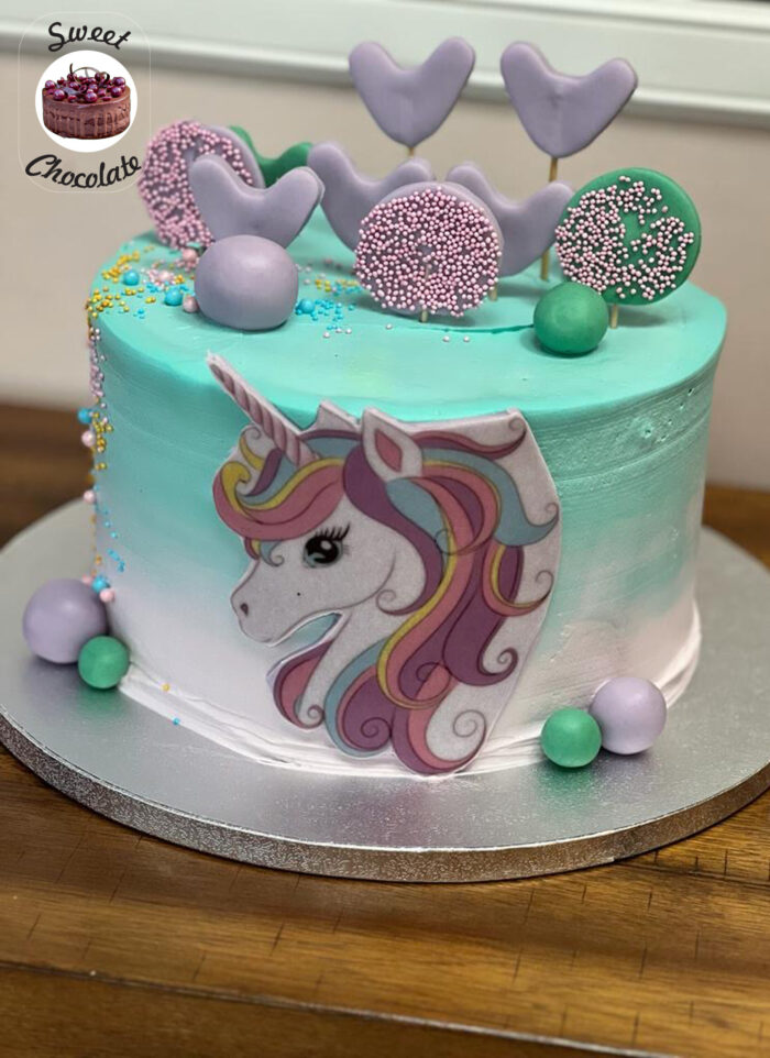 Tort Fetite Unicorn Turcoaz