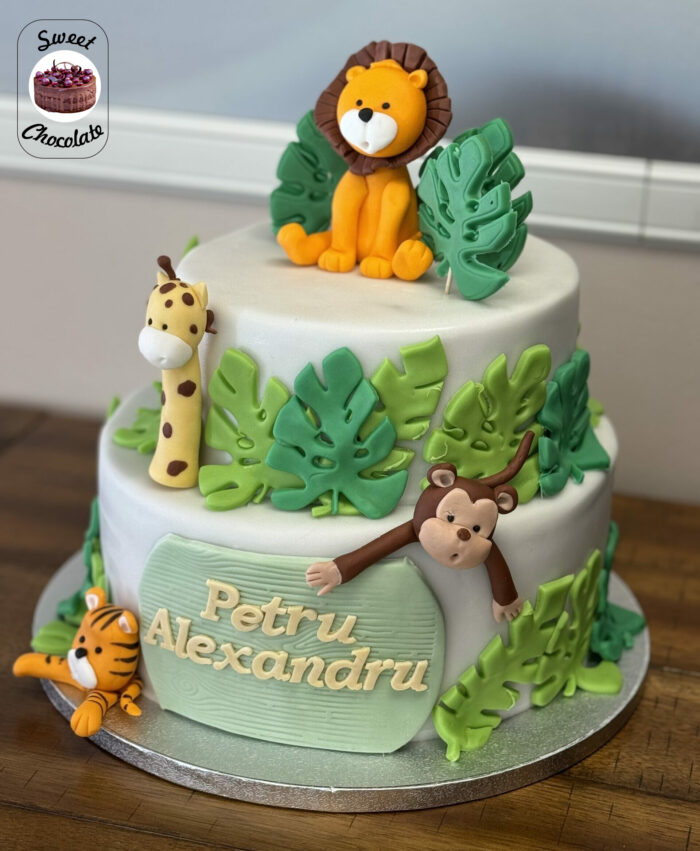 Tort Baietei Animalute Jungla Leu